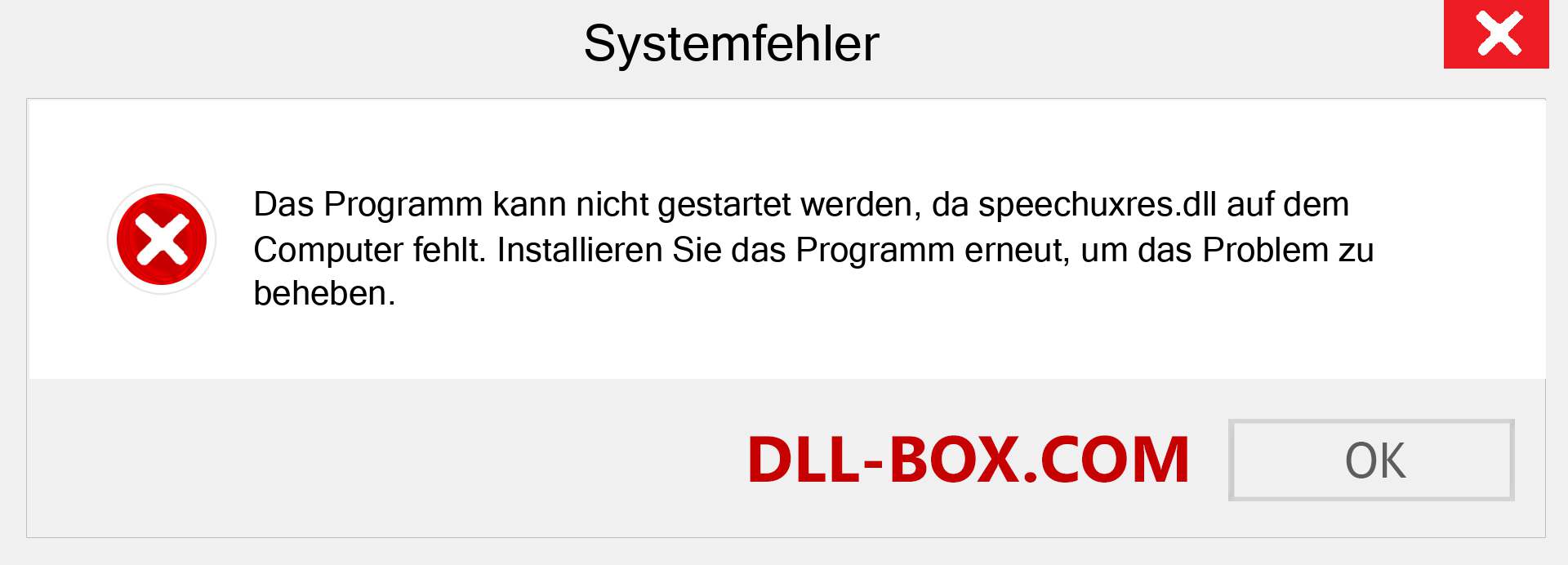 speechuxres.dll-Datei fehlt?. Download für Windows 7, 8, 10 - Fix speechuxres dll Missing Error unter Windows, Fotos, Bildern