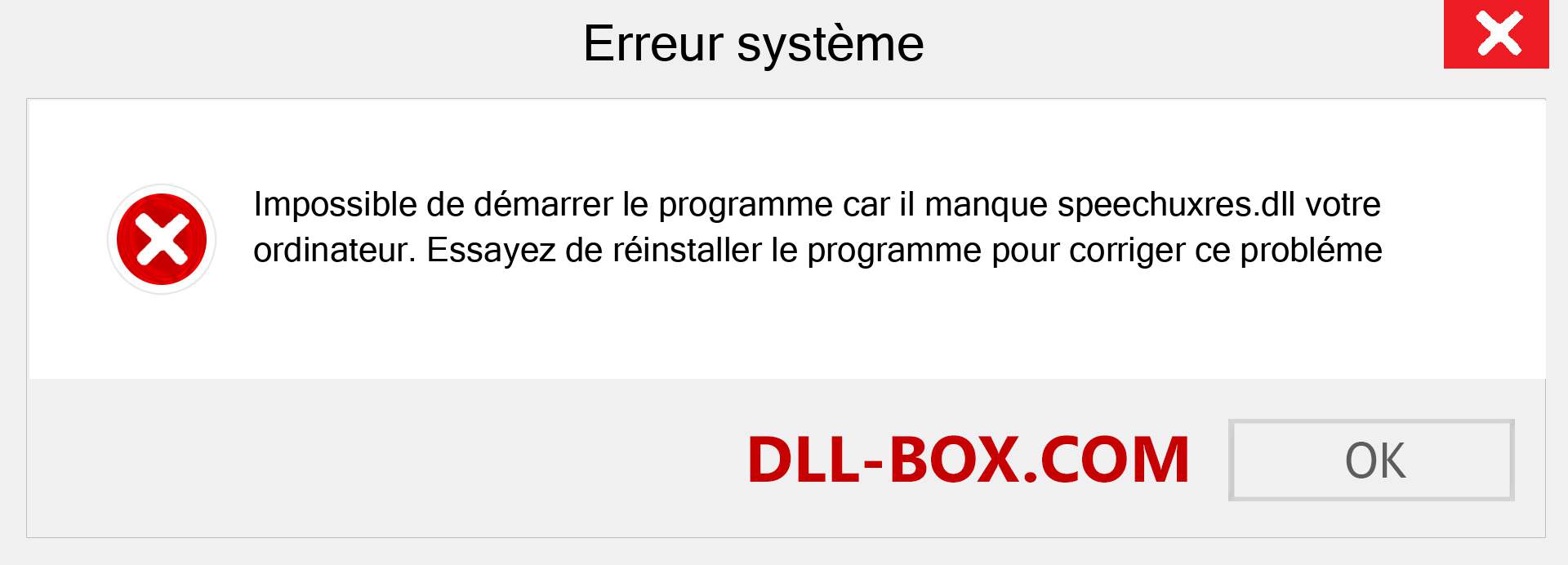 Le fichier speechuxres.dll est manquant ?. Télécharger pour Windows 7, 8, 10 - Correction de l'erreur manquante speechuxres dll sur Windows, photos, images