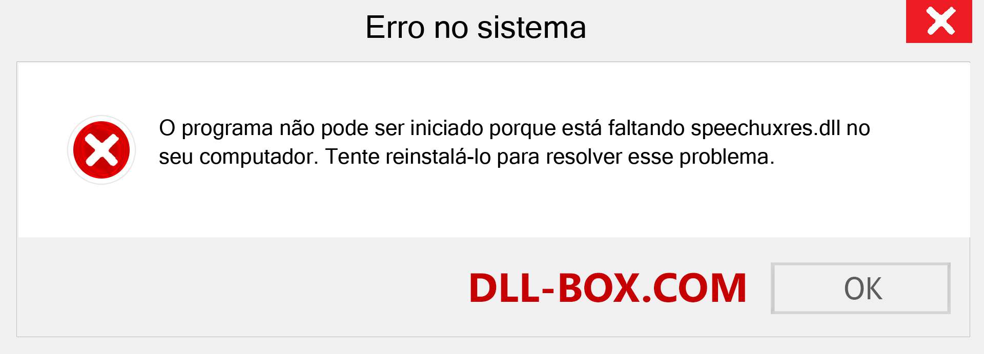 Arquivo speechuxres.dll ausente ?. Download para Windows 7, 8, 10 - Correção de erro ausente speechuxres dll no Windows, fotos, imagens